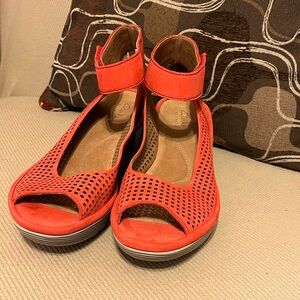 Clarks Clarene Prima Wedged Sandals 8.5